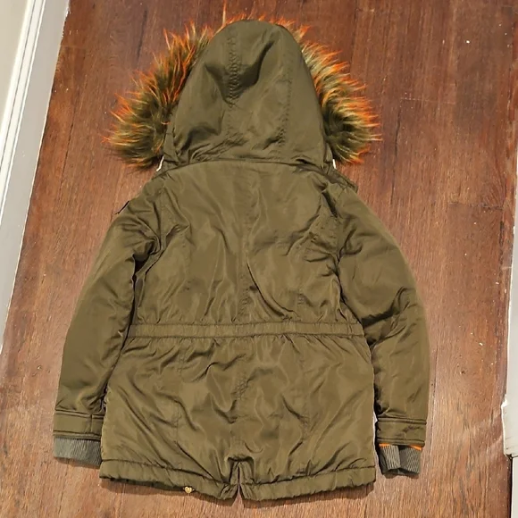 Appaman Girl's Olive Green Parka Jacket Size 10 Puffers